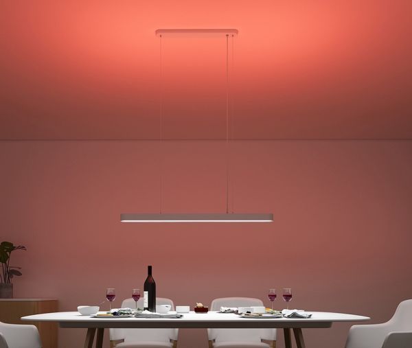 Ledowa lampa wisząca Cristal - sterowana głosem