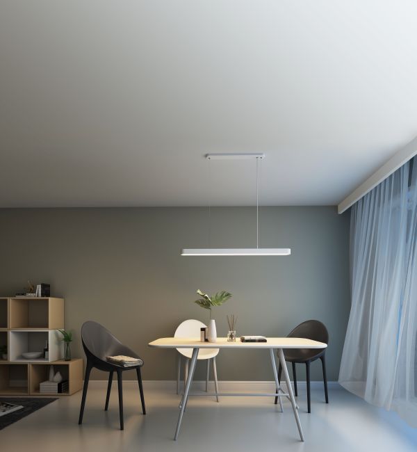 Ledowa lampa wisząca Cristal - sterowana głosem