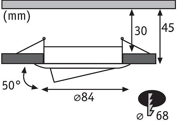 Oczko sufitowe Nova Plus do przedpokoju