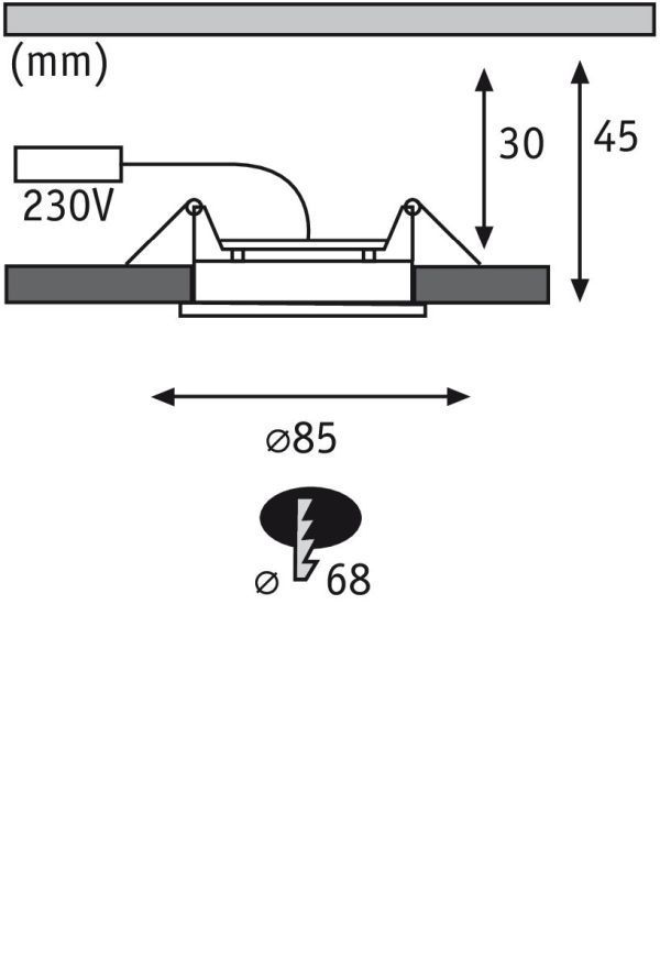 Oczko wpuszczane Calla nad schody wejściowe