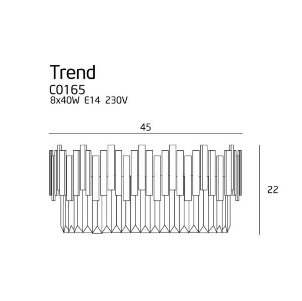 Plafon Trend do eleganckiego salonu