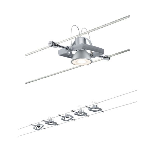 System linkowy Zest Mac II - maks 5x10W, chrom mat, 230/12V