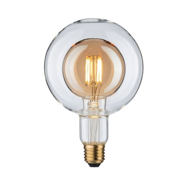 Żarówka dekoracyjna Inner Shape G125 - E27, 2700K, bursztynowa