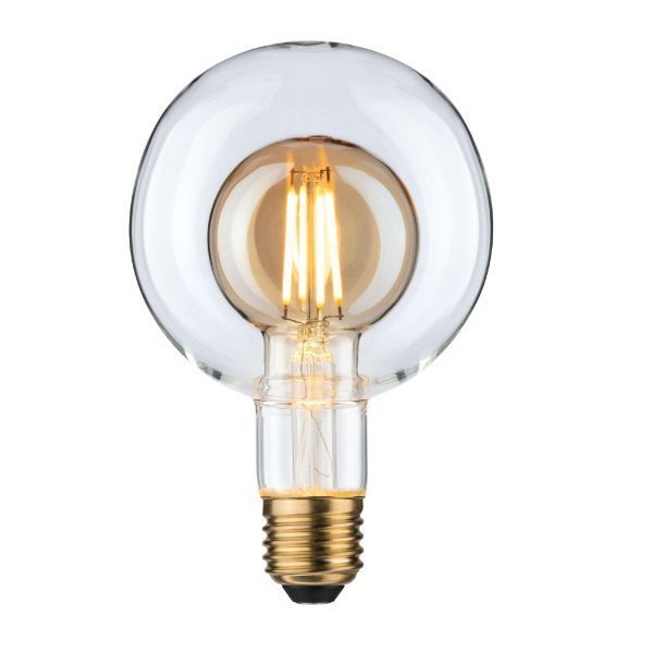 Żarówka dekoracyjna Inner Shape G95 - E27, 2700K, bursztynowa