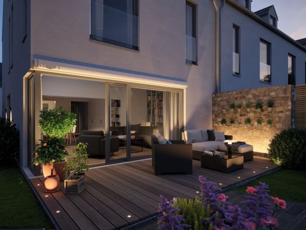 Zewnętrzne oczko podłogowe Eco na taras