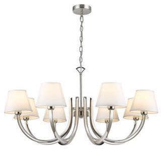 Żyrandol Atlanta nad stolik kawowy w salonie