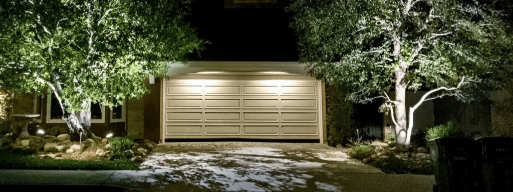 oświetlenie bramy garażowej i podjazdu