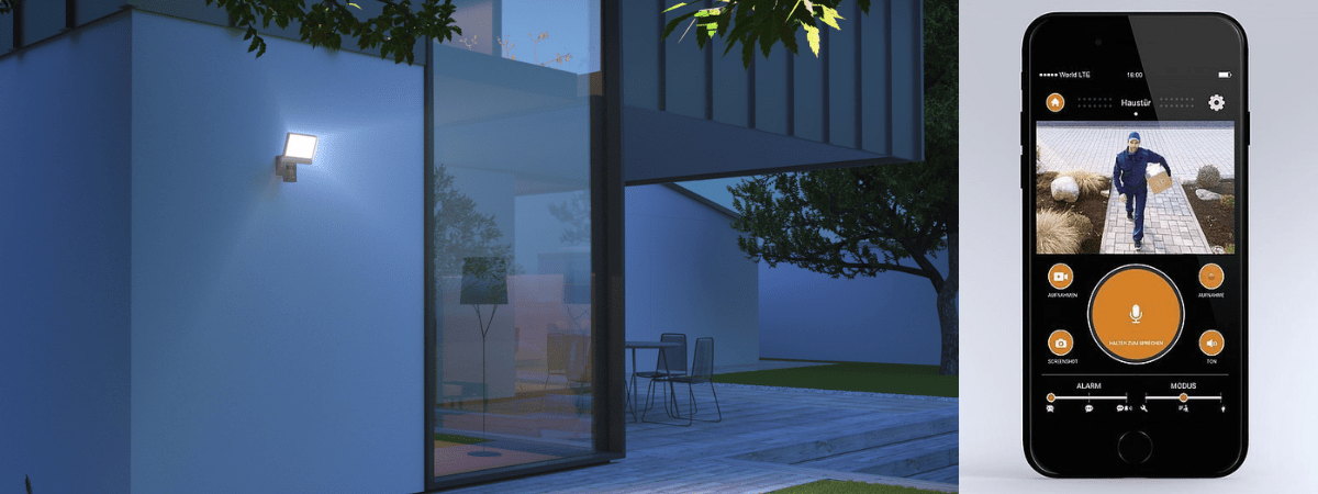 zewnętrzny kinkiet z aplikacją