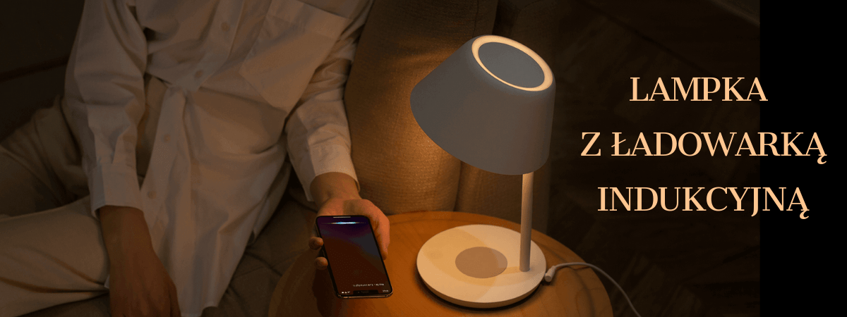 Lampka z ładowarka indukcyjna