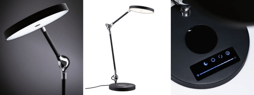 lampa biurkowa z ladowarka