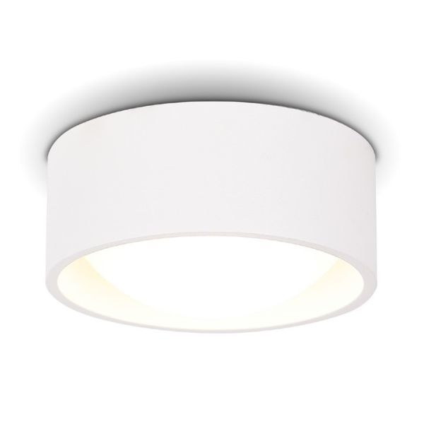 okragla biala lampa sufitowa