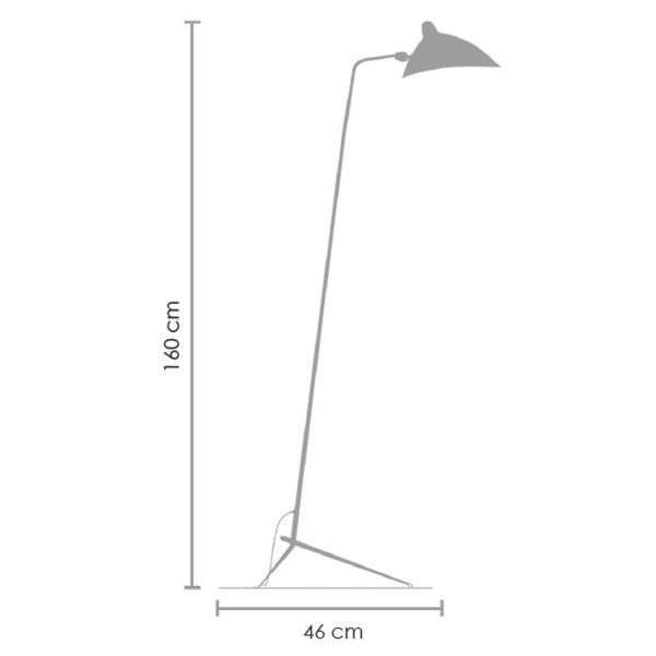 Lampa podłogowa Crane do salonu