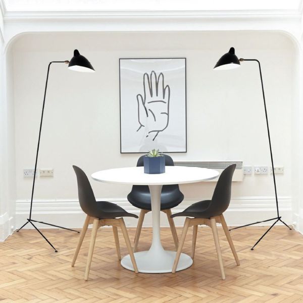 Lampa podłogowa Crane do salonu