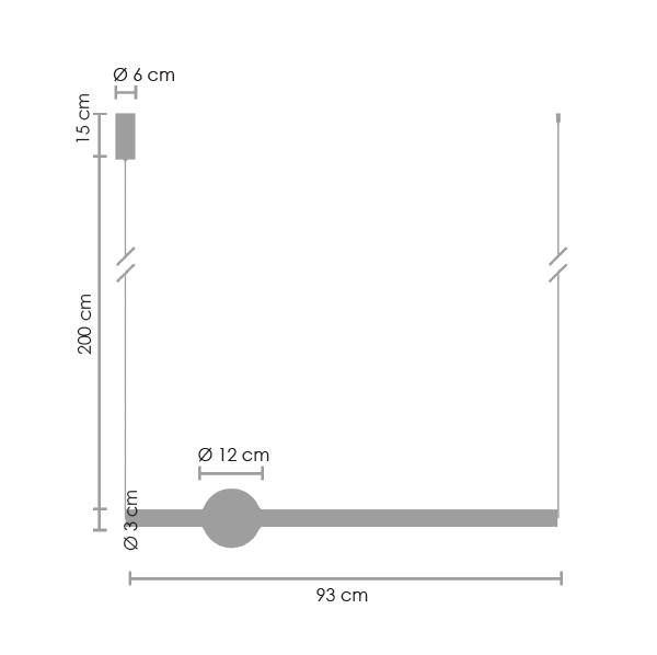 Lampa wisząca O-line nad stół w jadalni
