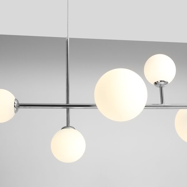 Żyrandol złoty Dione 6 nad stół w jadalni