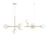 Lampa wisząca Dione 6 - mosiądz, lampa do salonu