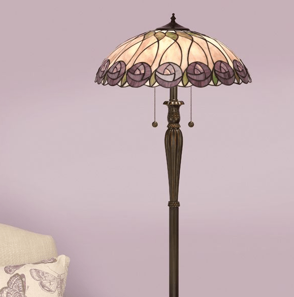 Lampy stojące witrażowe