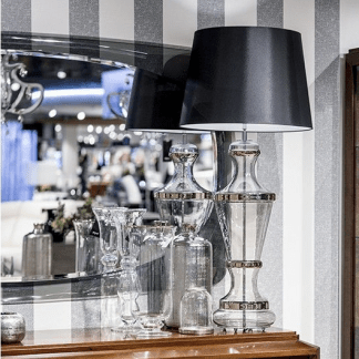 Lampy stołowe szklane