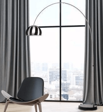 Złote lampy stojące