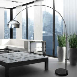 Srebrne lampy stojące