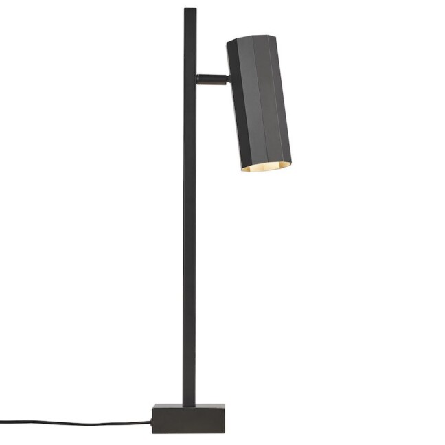 Czarna lampa stołowa Alanis - Nordlux - do gabinetu, do sypialni