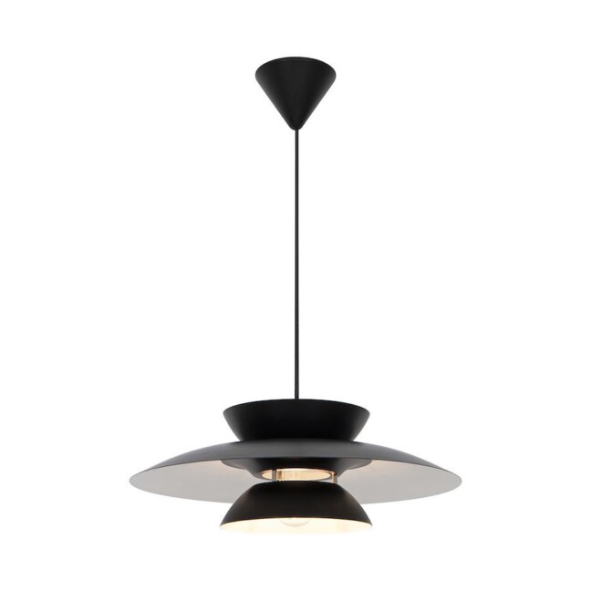 Czarna lampa wisząca Carmen - Nordlux - nad okrągły stół, do jadalni