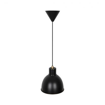 Czarna lampa wisząca Pop - Nordlux - do industrialnego wnętrza