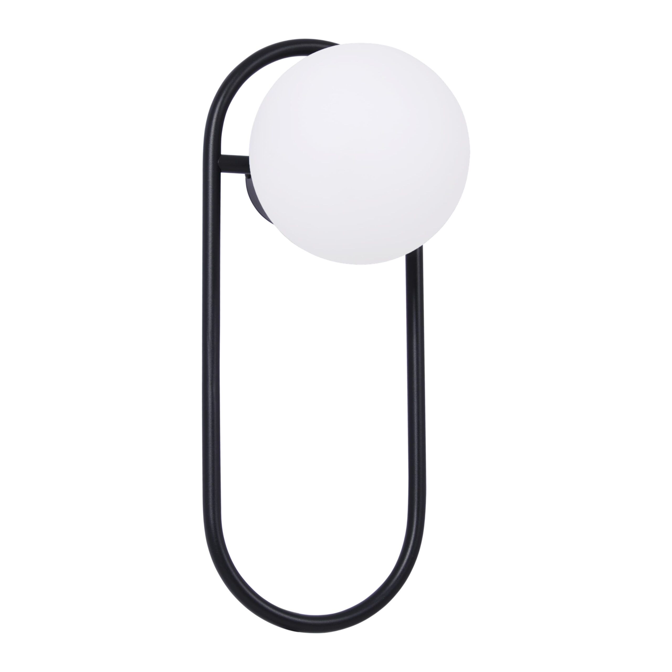 Kinkiet z kolekcji Finestra - Kaja - czarna podstawa, eliptyczny kształt