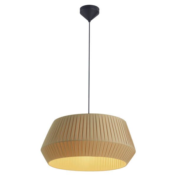 Beżowa lampa wisząca Dicte 53 - do salonu, do sypialni