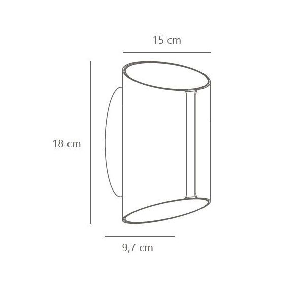 Biały kinkiet elewacyjny Grip Smart - LED