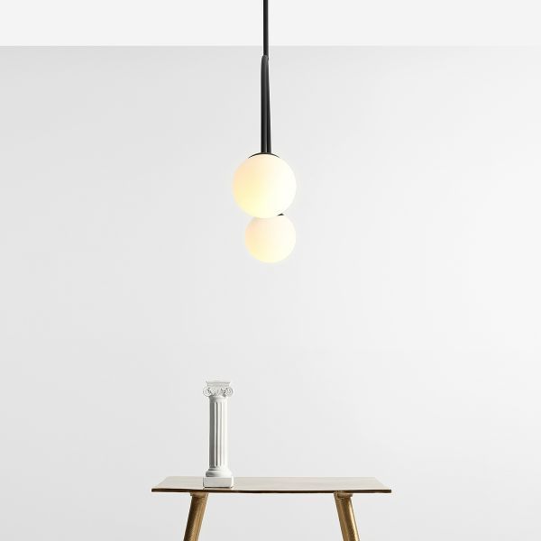 Czarna lampa sufitowa do salonu Lea - Artera & Ardant