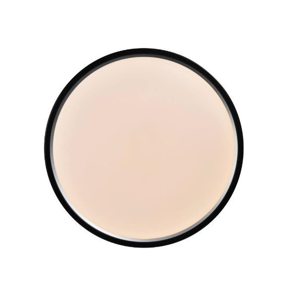 Czarny plafon Noxy - LED, IP44, do łazienki, do przedpokoju