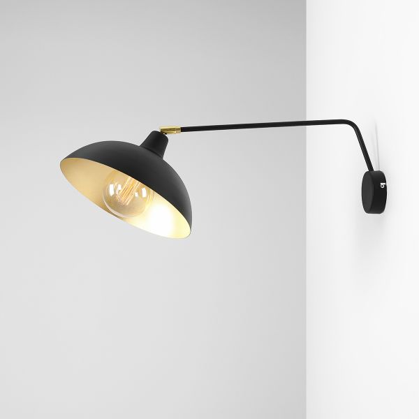 Duży kinkiet Espace - Aldex - do gabinetu, do sypialni