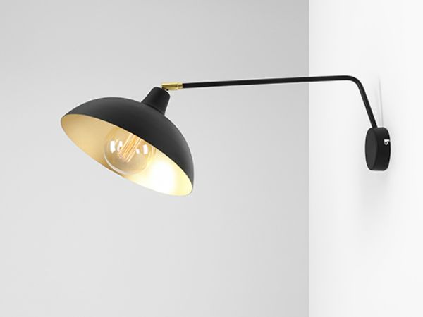 Duży kinkiet Espace - Aldex - do gabinetu, do sypialni