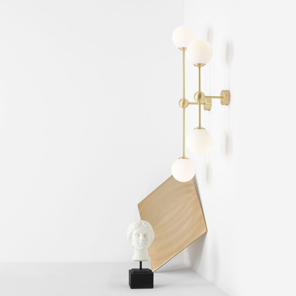 Kinkiet Mae L - Artera & Ardant - do sypialni w stylu Art Deco