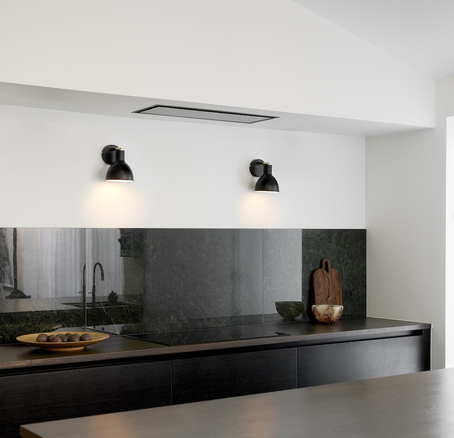 Kinkiet Pop - Nordlux - czarny, regulowany klosz, do sypialni