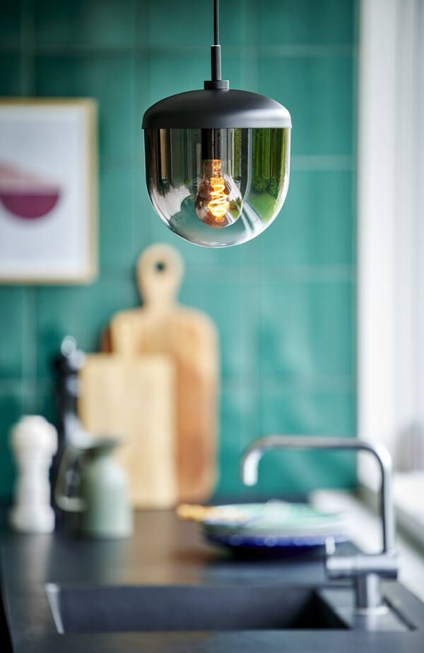 Lampa Magia 18 z podwójnym szklanym kloszem - do salonu, do sypialni