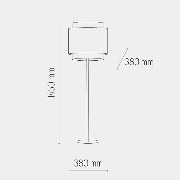 Lampa podłogowa Boho Nature - TK Lighting - do skandynawskiej sypialni i salonu