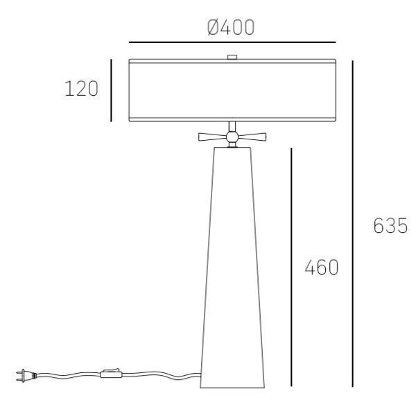 Lampa stołowa Bow - CosmoLight - do eleganckich i kobiecych aranżacji