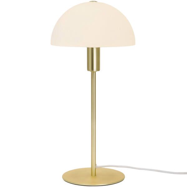Lampa stołowa Ellen - złota podstawa, lampa do salonu, do sypialni