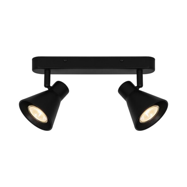 Lampa sufitowa Eik - Nordlux - czarna, praktyczne oświetlenie do przedpokoju