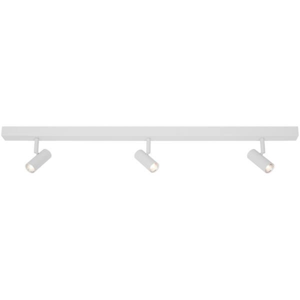 Lampa sufitowa Omari 3 - biała, ściemniacz, na korytarz, do kuchni