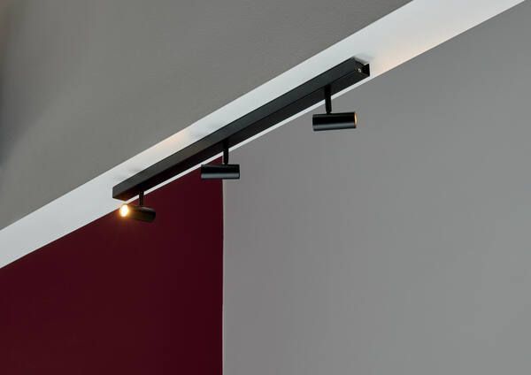 Lampa sufitowa nowoczesna Omari 3 - czarna, 3-stopniowy ściemniacz