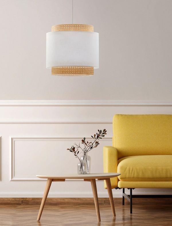 Lampa wisząca Boho Nature M - TK Lighting - nad stolik kawowy w salonie