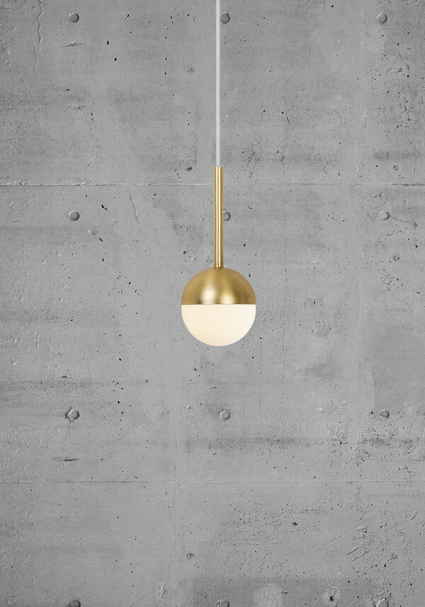 Lampa wisząca Contina - złota, oświetlenie do salonu, do sypialni