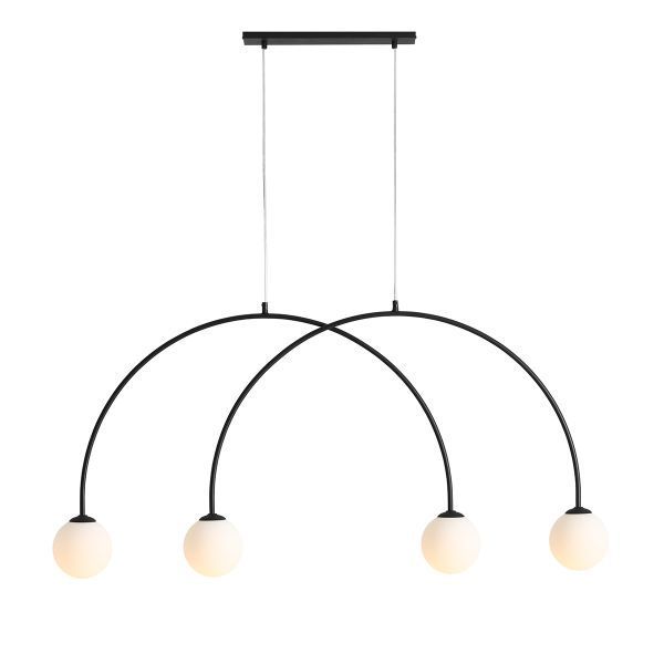 Lampa wisząca Lea 4 S - Artera & Ardant - do eleganckiego salonu i jadalni
