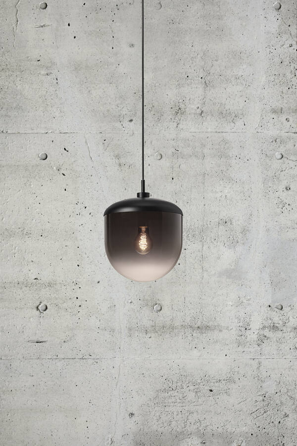 Lampa wisząca Magia 26 - szklany klosz z efektem cieniowania, do salonu, do sypialni