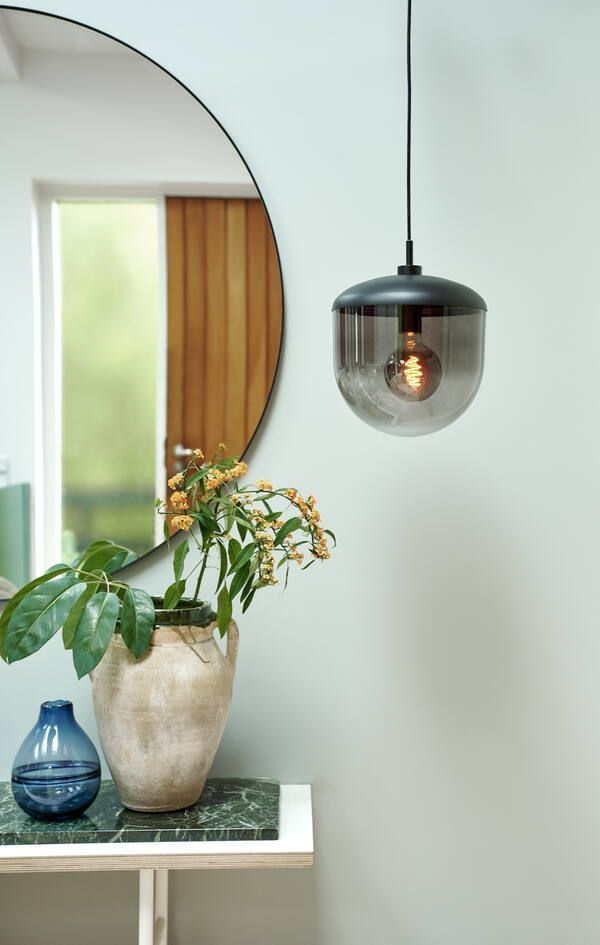 Lampa wisząca Magia 26 - szklany klosz z efektem cieniowania, do salonu, do sypialni