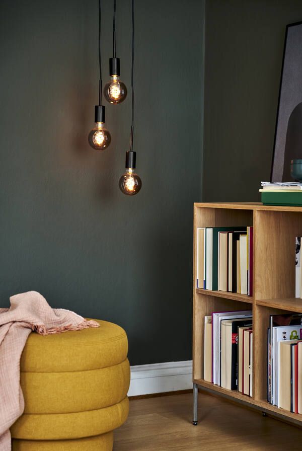 Lampa wisząca Paco - 3 dekoracyjne zawieszenia, czarna