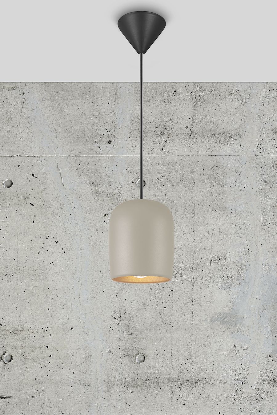 Mała lampa wisząca Notti - Nordlux - szara, dodatek w skandynawskim stylu